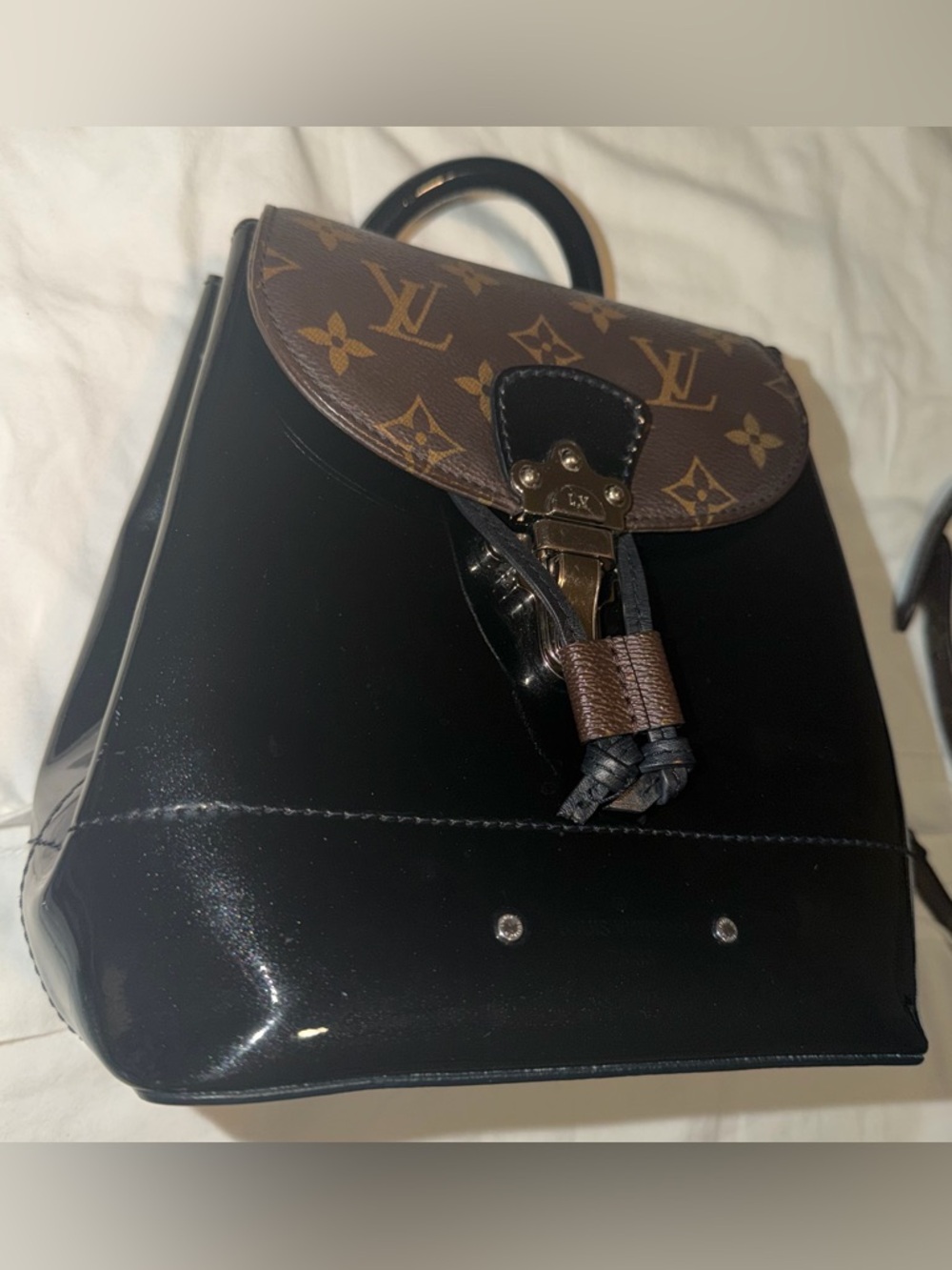 Louis Vuitton monogram hot springs mini backpack crossbody black - Picture 5 of 15